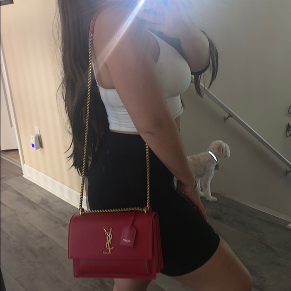 **‼️SOLD‼️** YSL (Saint Laurent) Red Handbag! - Picture 12 of 13